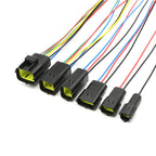 174352-2 AMP type connector, automotive waterproof plug terminal connector, 4/6/8/12-pin male and female plug, 1.8 series plug