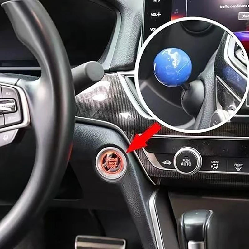 1PC Car Parts Automobile One Touch Start Button Rocker Push Button Cover Car Start Button Cover Decorative Accessories