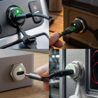 USB-C Waterproof Female Socket with LED Indicator – 2-Pin Pigtail for Car RV Motorcycle Boat