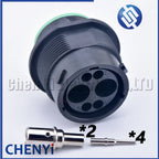 6 Pin connector Cavities HDP26-18-6SN HDP24-18-6PN automotive waterproof plug With Pins For Deutsch HDP series 6