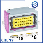 24 Pin Car waterproof connector computer board ECU PCB harness plug HCCPHPE24BKA90F 211PC249S8005 211PC249S0005 HCCPHPE24BGYB90F