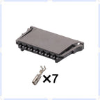 7Pin Connector Unsealed 2.8mm Female Connector Automotive Wire Harness Cable Socket for Benz A0145458226 A2115450328
