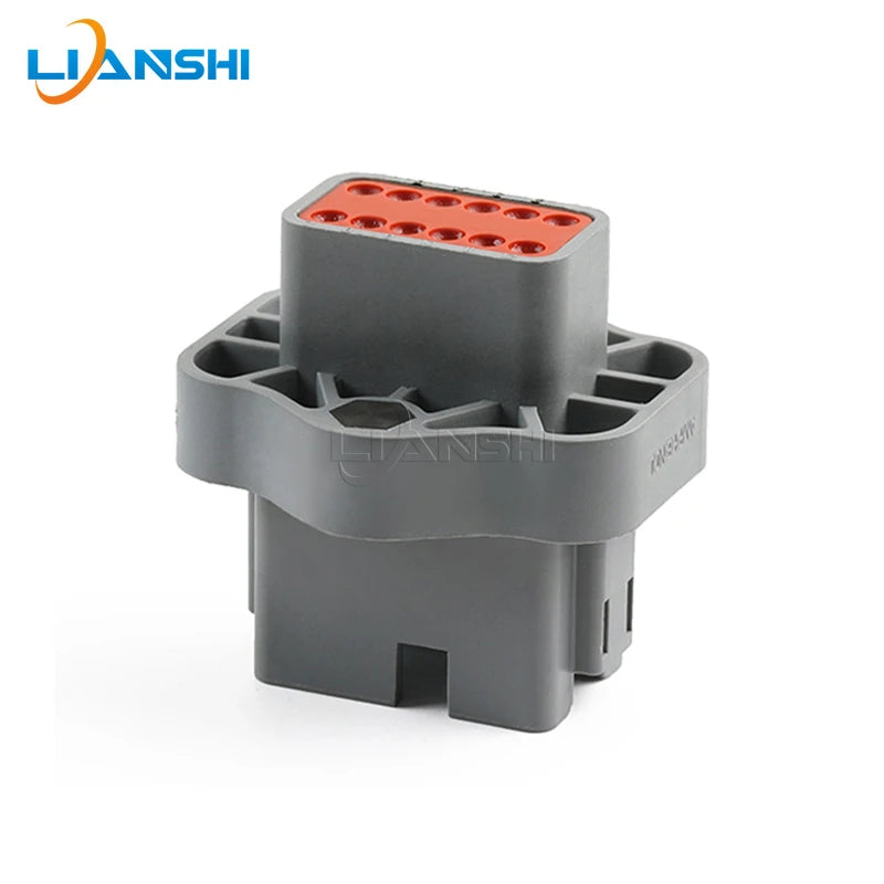 AT04-12PA-PM05 Amphenol 12-hole waterproof wiring harness connector flange fixed mounting sheath with terminal