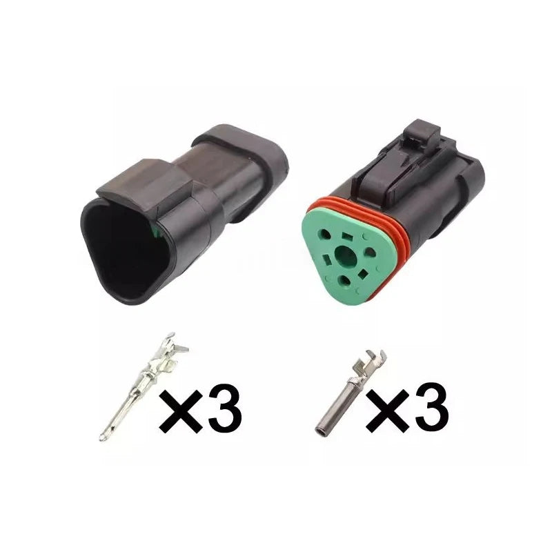DT04-3P-E005/DT06-3S-E005 is suitable for the wiring harness connector of the oil pressure sensor in excavator parts
