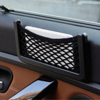 Car Organizer Mesh Storage Bag Net Pocket Mobile Phone Holder Auto Accessories Multi Function Car Storage Net Pocket Amagi