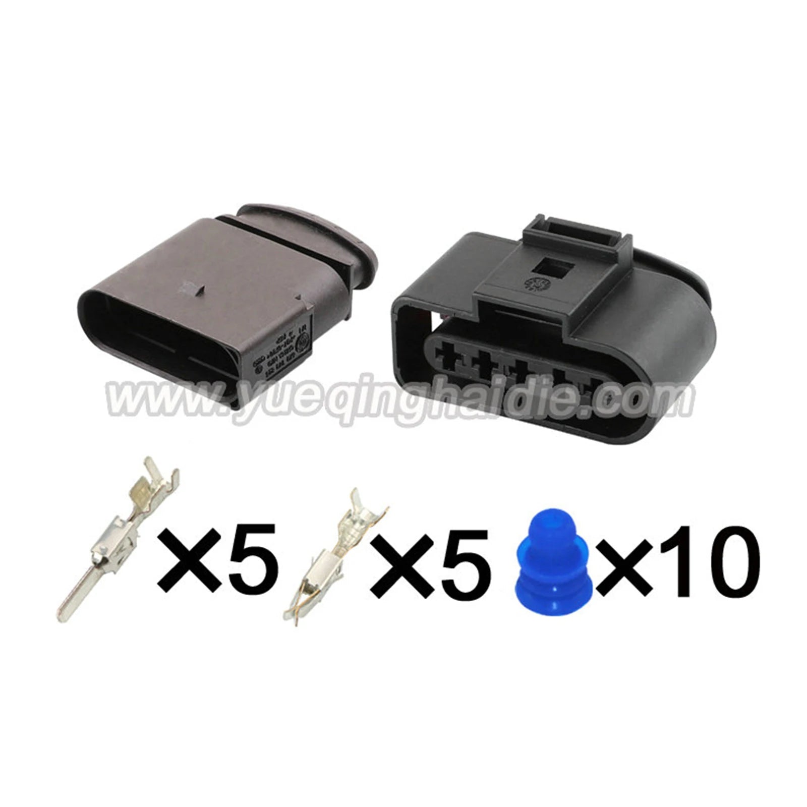 5 Pin Connector Waterproof 2.8mm Male Female Connector Automotive Ignition Coil Plug Cable Socket for VW 6X0973825 1J0973725