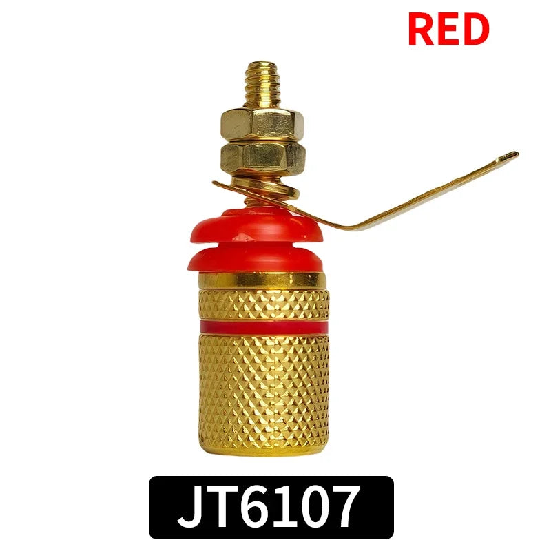 10/20/40PCS 307-Type Gold-Plated Binding Posts, 4mm Banana Sockets for Speaker & Amplifier Panel Mount, High-Current Terminals