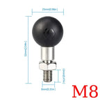 Ball Head Mount Adapter M8 M10 M6 Screw Post Bracket Phone Holder Electric Motorcycles Bike Mirror For RAM Mount Amagi