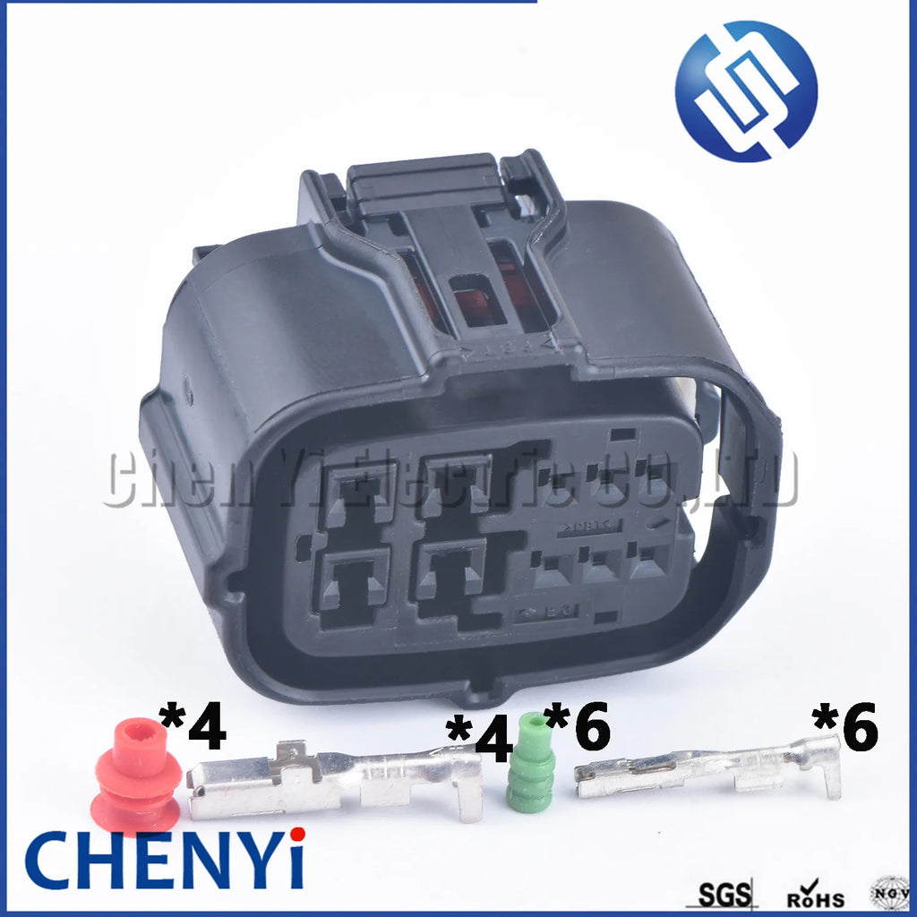 10 Pin Female Engine waterproof plug connector With Pins and waterproof seal 6189-7691 90980-12446 For Toyota Lexus