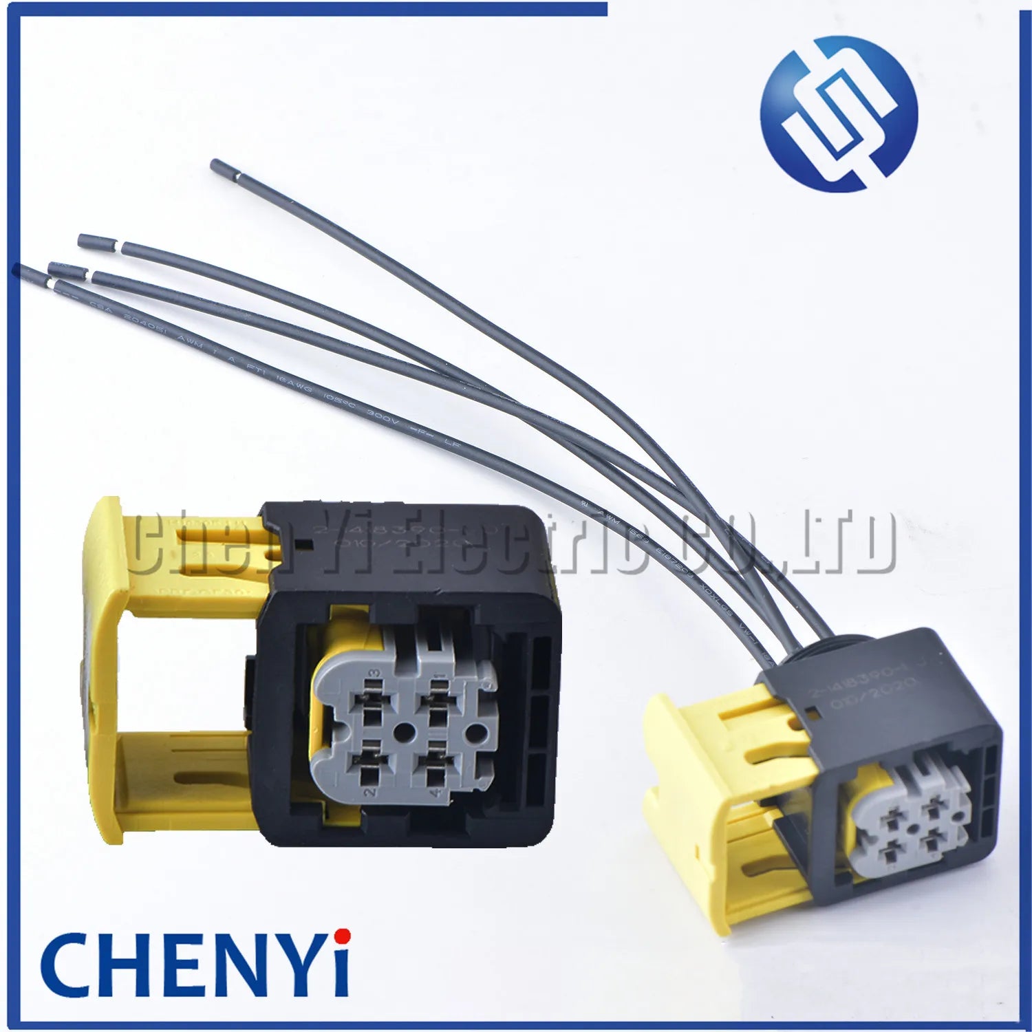 4 Pin New Energy Connector Harness Plug Nitrogen oxygen sensor plug 1-1418390-1 2-1418390-1 3-1418390-1 4-1418390-1 15cm wires