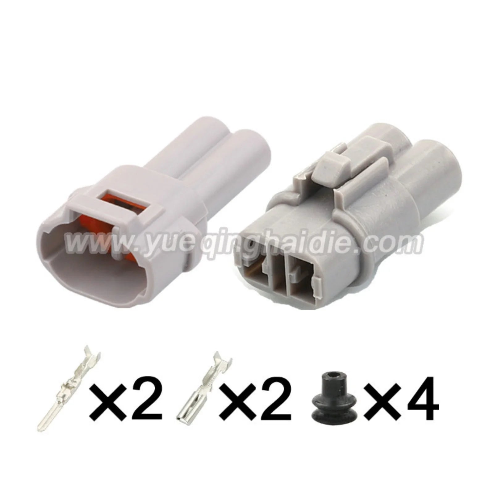 2PIN Connector Waterproof 2mm Male Female Automotive Wiring Harness For Honda Yamaha 6187-2171 6180-2181