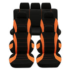 Auto Parts Car Seat Cover Polyester Fabric 5 Piece Set Four Season Universal Airbag Safe Truck Van Front/Rear Cushion amagi