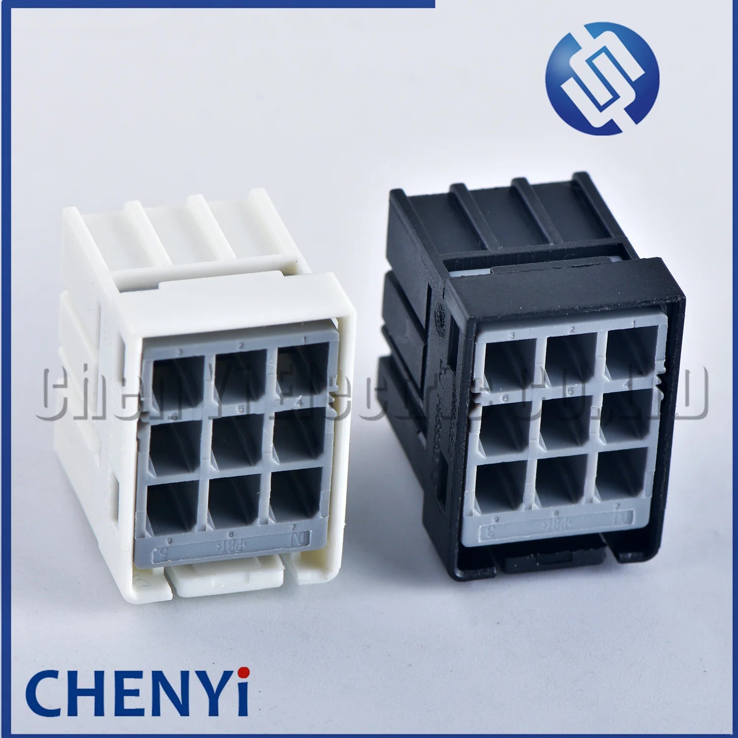 9 Pin black White female Automotive Power Amplifier plug Fuse box Wire harness connector 2-968307-2 1-968307-2 1-968305-2