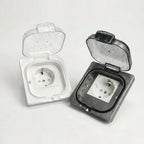 IP65 Waterproof Outdoor Socket- 16A High Power Wall Plate, 250V US/Thai Style 10A Receptacle, Bathroom & Weatherproof Electrical