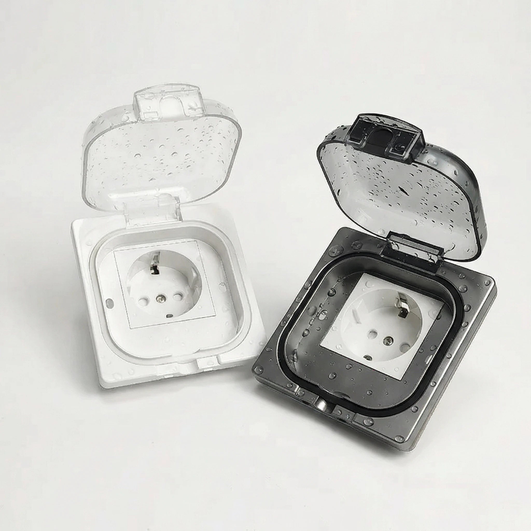 IP65 Waterproof Outdoor Socket- 16A High Power Wall Plate, 250V US/Thai Style 10A Receptacle, Bathroom & Weatherproof Electrical