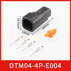 DTM04-2P-E004 automotive connector, Dechi plug-in, DTM06-2S-E004 waterproof plug for heavy truck wiring harness