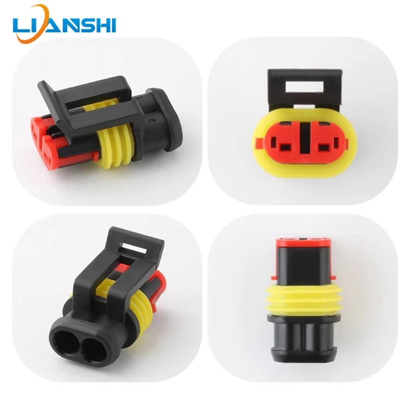 5set 282104-1 282080-1 Automotive waterproof connector 2p AMP connector DJ7021-1.5-11/21