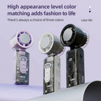 Car Portable Handheld Turbo Fan Rechargeable Mini Fans Ice Cooling LED Digital Display For Travel Office Outdoor Amagi