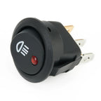 1 PC 23mm Car On  Off Rocker Switch Round 12V Red Led  Fog Light Lamp Symbol Car Van Truck  ABS Plastic Fog Light Switch
