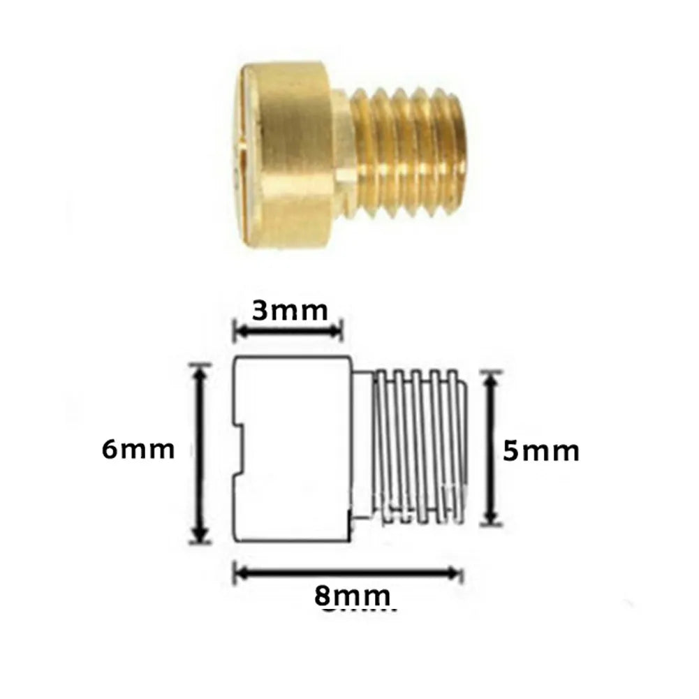 25pcs Carburetor  Main Jet  55-115 M5  5mm Thread For Dellorto Carburetor Vergaser SHA SHBC SHB Injector Nozzle