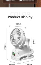 2 in 1 Fan Humidifier Spray Mist USB Rechargeable Portable Desktop Fans Air Conditioner Sprayer Mini Steamer Spray Motorcycle