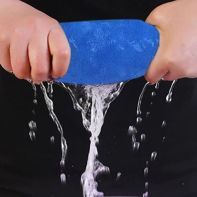 1-5 Pcs Microfiber Car Washing Towel Soft Quick Drying Windows Mirrors Wiping Rags Home Double Layer Cleaning Cloths Amagi