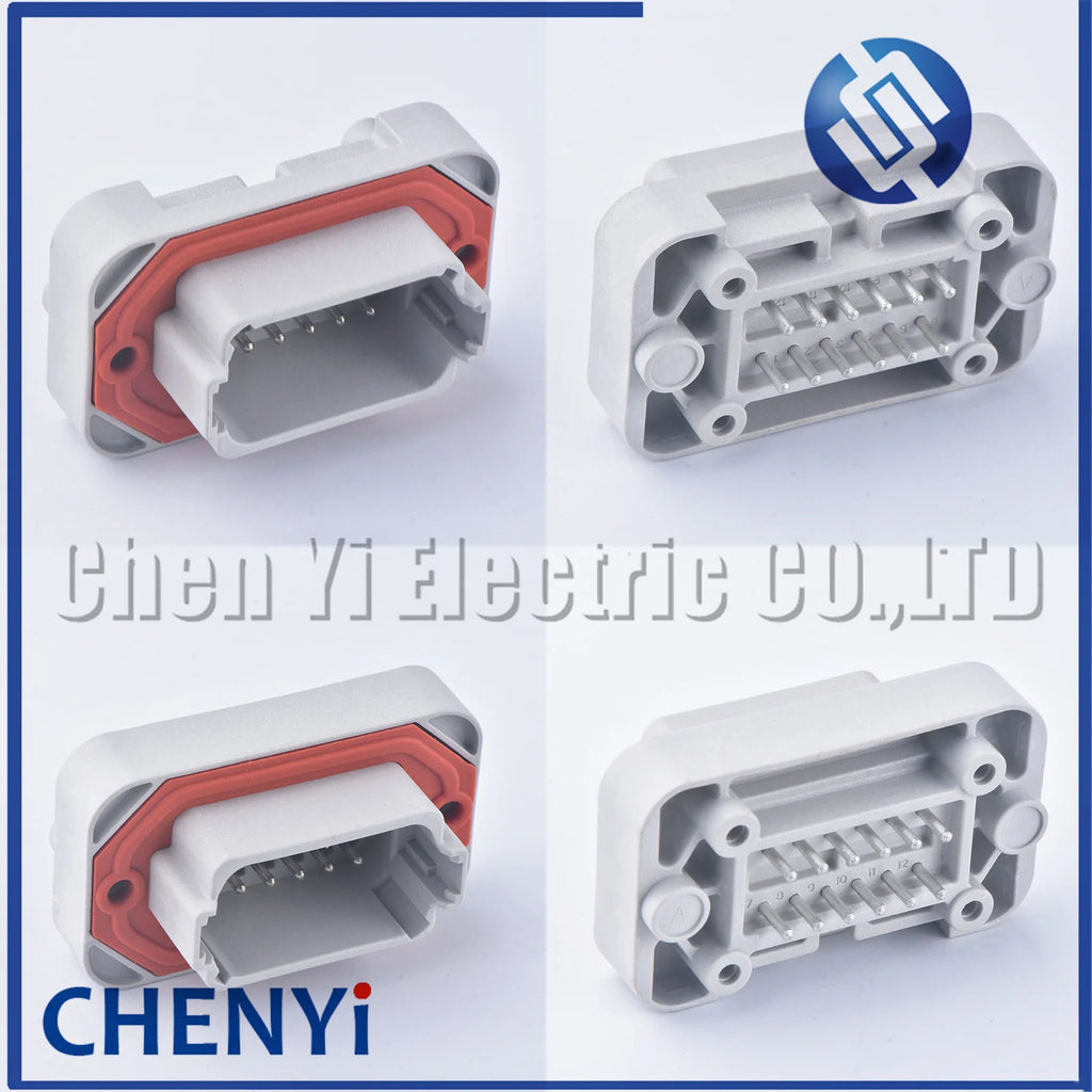 12 Pin Deutch IPD DT Connector DT15-12PA DT13-12PA PBC Straight Needle bender Seat solder panel end socket DT06-12S DT04-12P