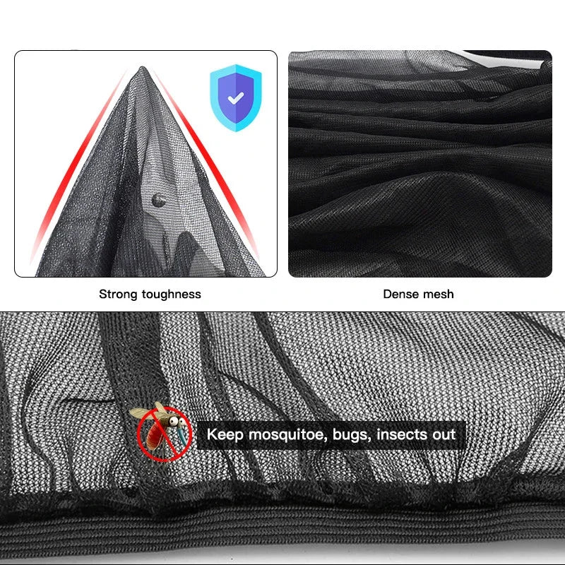 2pcs Car Styling Mosquito prevention Sun Shade Auto Uv Protect Curtain Beach Parasol Parasol Side Windows Children Shield Visor