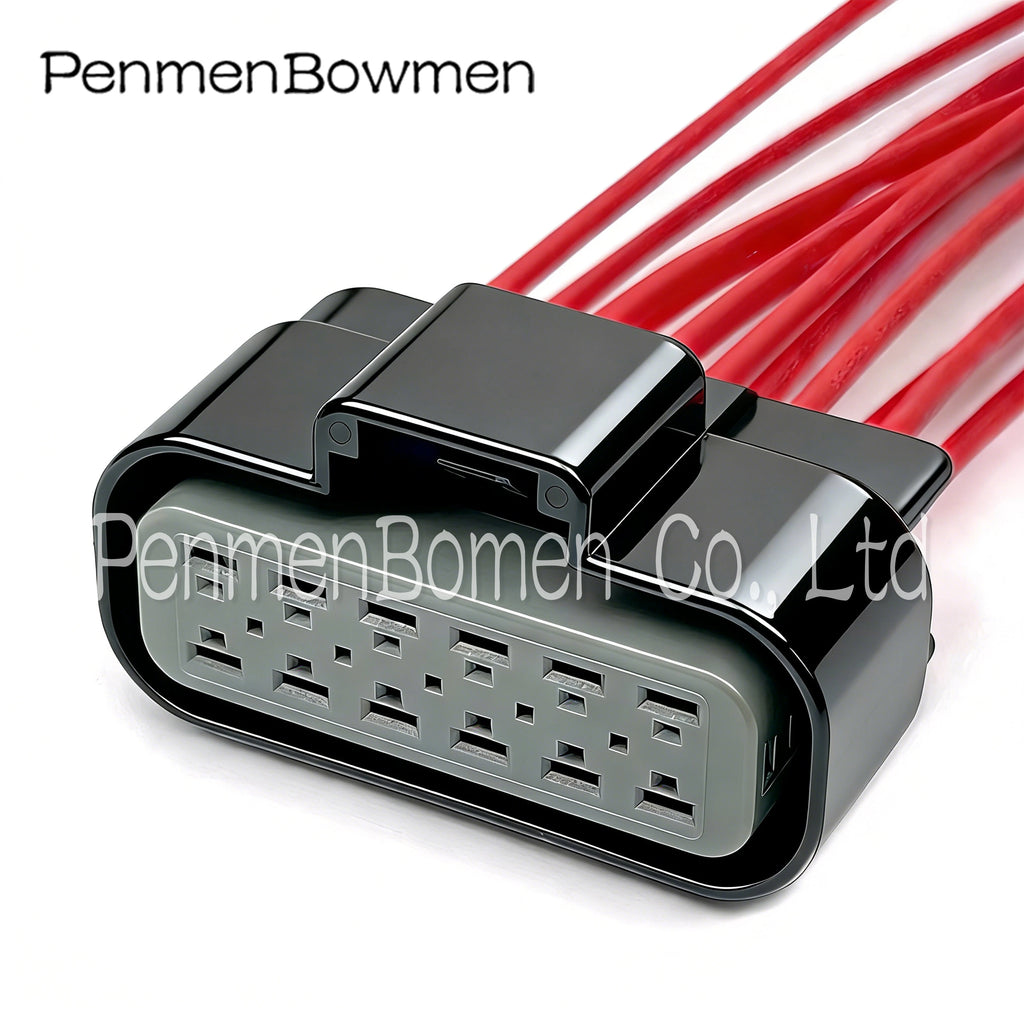 1 Set 12 Pin 2.8mm Auto Waterproof Female Electrical Cable Connectors Plug Waterproof Female Wiring Harness with Cable 15326910