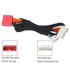 The dedicated connection cable for automotive DSP power amplifier audio processors is suitable for Mazda wiring harnesses
