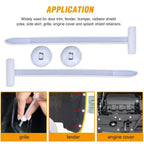 Nylon Zip Cable Tie Clips Cars Engine Guards Fenders Underbody Panels Fasteners Screw Replacement Self-locking Cable Accessories