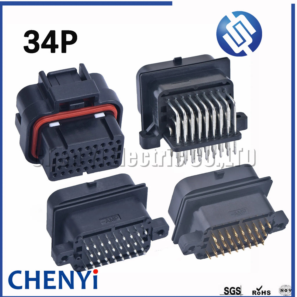 26/34/60 Pin ECU Engine Gearbox Computer Board Plug ECU Car Connector socket 6437288-3 6437288-3 4-1437290-0 3-1437290-7