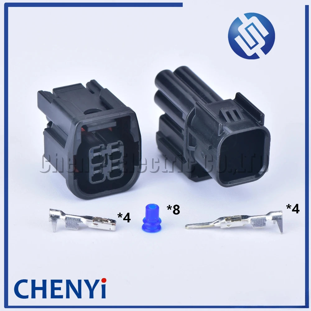 4 Pin car waterproof auto connector male or female LED Fog Light Wire harness plug socket 6189-7409 6181-6783 For Honda Nx500