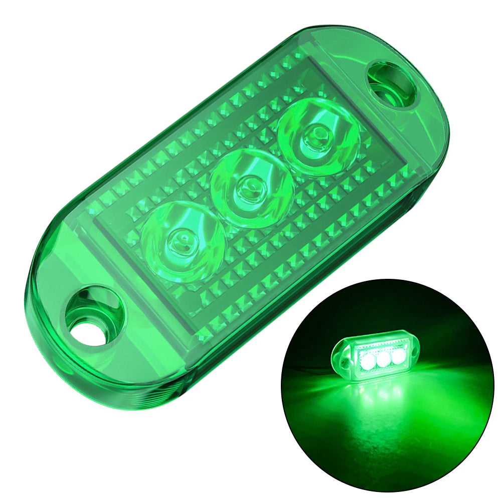 1PC LED Clearance Light Side Marker Truck Trailer Lorry Lamp Red White 12V 24V Oval Front Rear Clearance Indicator Lamp Car Part