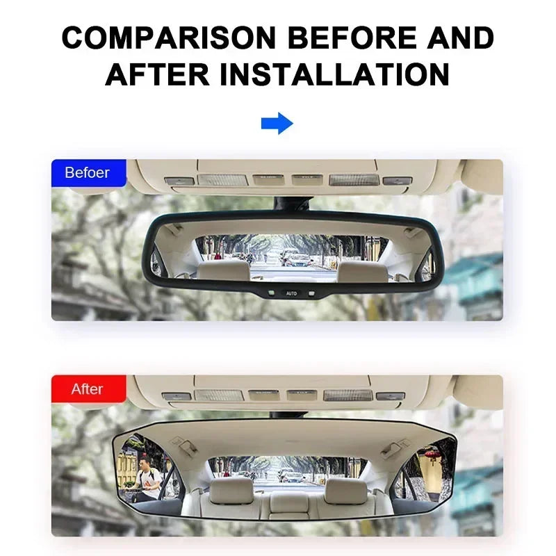 Wide Angle Convex Universal Anti Glare Rearview Mirror Car Interior Baby Seat Watch Sun Visor Safety Goggle Amagi
