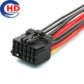 17 Pin Automotive waterproof connector female Automotive multimedia amplifier plug 1241581-1 1355204-1