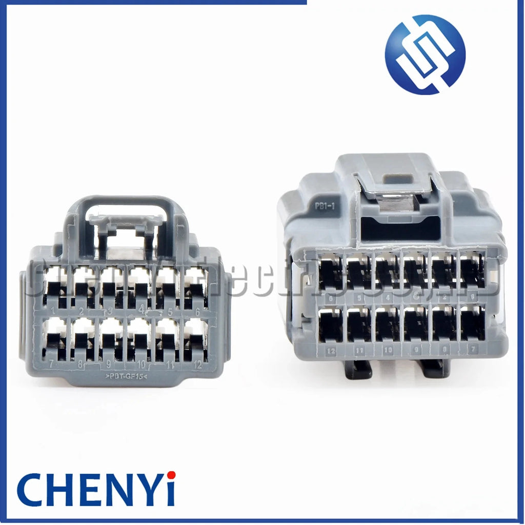 12 Pin Automotive connector Keyless start module Wire harness plug 7283-3442-40 7282-3442-40 For Ford Nissan Volvo BLIS