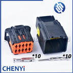 1 Set 10 Pin/Way 1.5 mm Female for Peugeot 206 Side Mirror Plastic Auto Electrical Wire Connector Plug 98816-1011 98823-1011