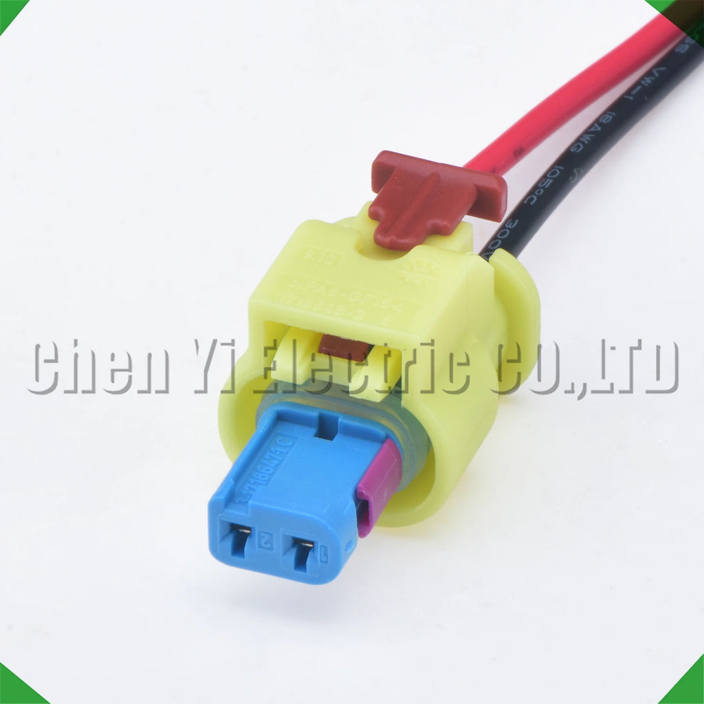 2 Pin waterproof connector Camshaft VVT solenoid valve Sensor plug 6R0973323 1718648-3 ...