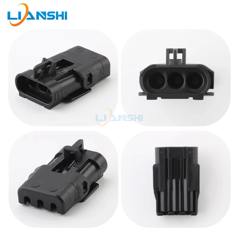 12020827 Automotive connector 3-hole wire harness connector rubber shell sheath with terminal DJ3032Y-2.5-11