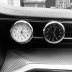 Luminous Quartz Analog Car Dashboard Clock - Stick-On, Decorative, Time-Telling, Easy-to-Read, Night-Vision Compact Amagi