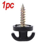 Car Mesh Pocket Hook Seat Mesh Buckle Car Interior Trunk Screw Fixing Hook Ring Universal Storage Mesh Pocket Mounting Clip