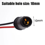 T10 W5W Lamp Holder Light Bulb Socket Car Motorcycle Rubber Connector Holder Extension LED Lamp Bulb Base Holder Wire Adapter