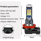 2Pcs Dual Colors H11 H8 9006 HB4 881 H27 High Quality 3030 LED Auto Fog Lamp Car Anti Fog Light Bulb Foglamps Yellow White Amagi