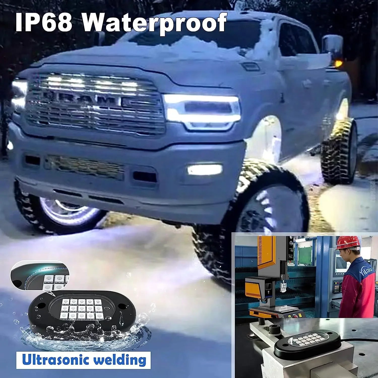 Rock Lights For Trucks 4/6/8/10 Pods RGB LED Rock Lights With APP/Remote Control Music Mode For Pickup Off Road RZR SUV ATV New