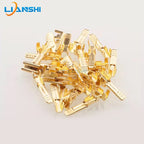 100pcs of 2.8 double-layer connectors, double-layer 0.8mm thick terminal blocks, 110 male connectors made of brass