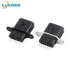 DJ7062YA-0.6-10/21 Car electric air conditioning pump 6-hole plug connector reverse probe connector