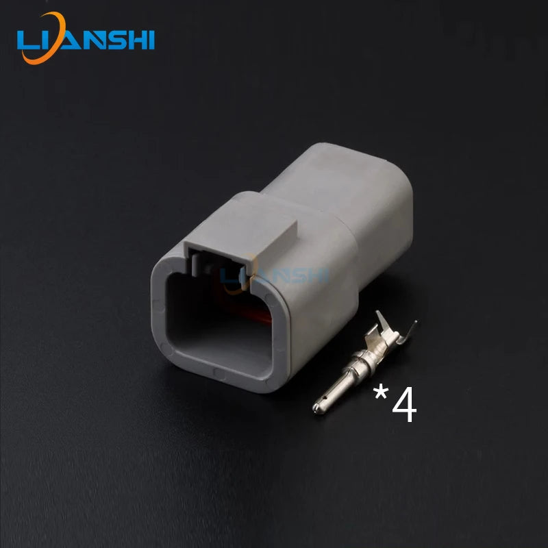DTP04-4P/DTP06-4S Deutsch high current connector Engine engineering vehicle LED spot light power 4p plug with terminal