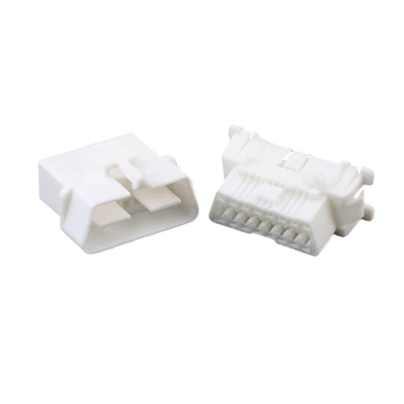 Applicable to automotive diagnostic seat OBD interface plug 16 holes connecting plug rubber shell sheath with terminal 179631-1