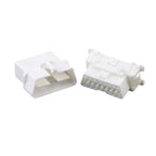 Applicable to automotive diagnostic seat OBD interface plug 16 holes connecting plug rubber shell sheath with terminal 179631-1